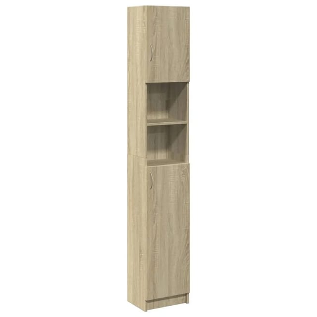 vidaXL Badezimmerschrank Sonoma-Eiche 32x25,5x190 cm Holzwerkstoff 849606