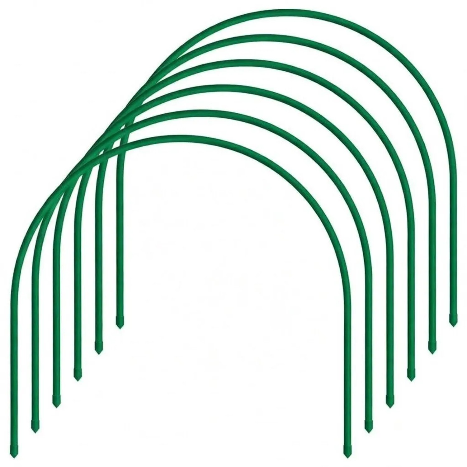 TTL GARDEN Pflanztunnel Bogen 65 x 60 cm 6er Set Metall Beschichtet Beet Tunnel Frühbeet Gewächshaus Folientunnel Rankbogen