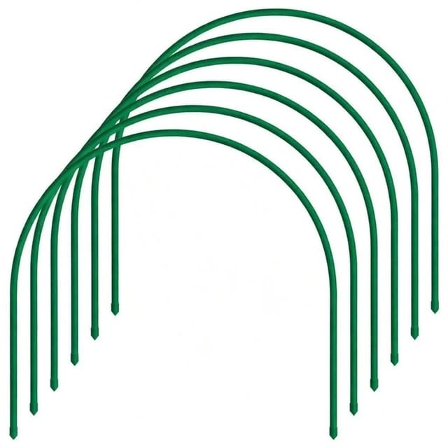 TTL GARDEN Pflanztunnel Bogen 65 x 60 cm 6er Set Metall Beschichtet Beet Tunnel Frühbeet Gewächshaus Folientunnel Rankbogen
