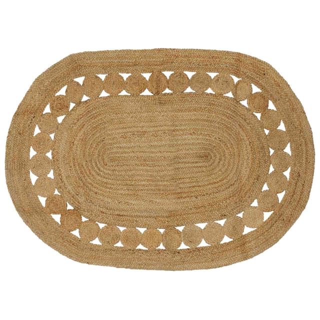 vidaXL Teppich Braun 122 x 183 cm Jute 42010806
