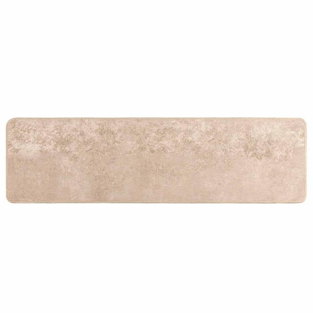 vidaXL Teppichläufer MARSA Beige 50 x 200 cm Polyester und PVC 42023075