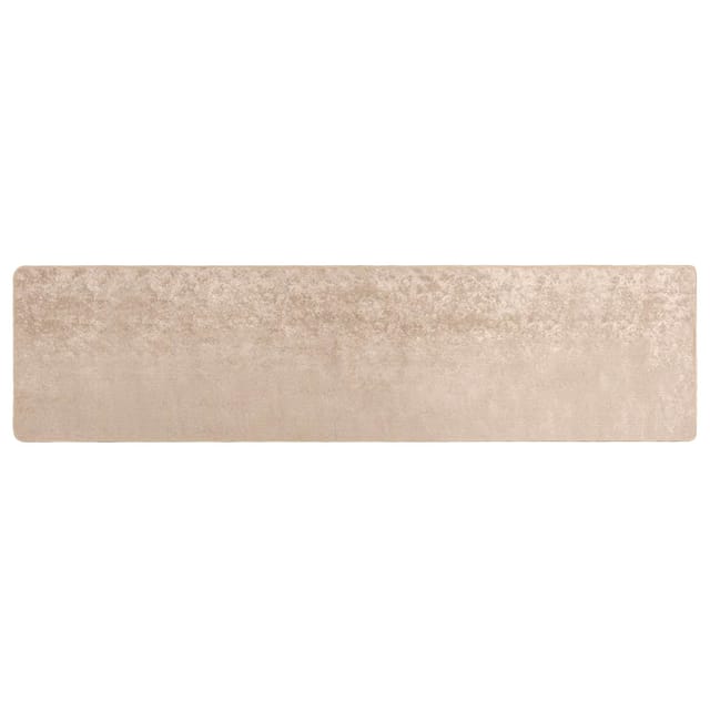 vidaXL Teppichläufer MARSA Beige 100 x 450 cm Polyester und PVC 42023096