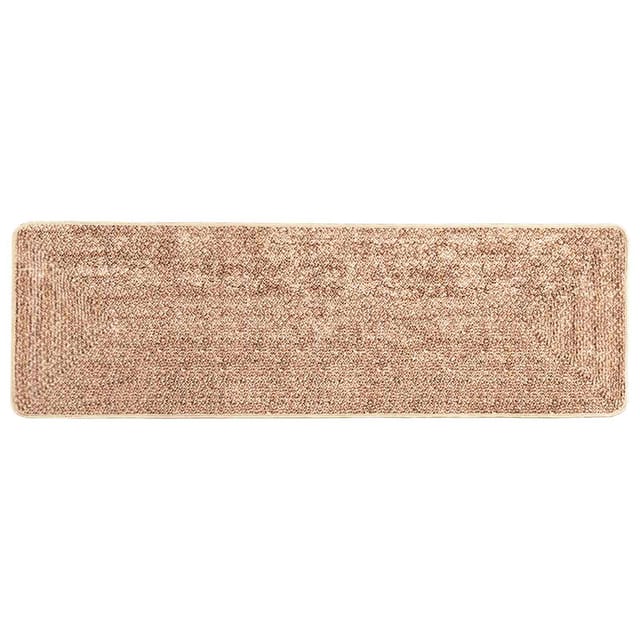 vidaXL Teppichläufer MARSA Gelb 100 x 300 cm Polyester und PVC 42023225