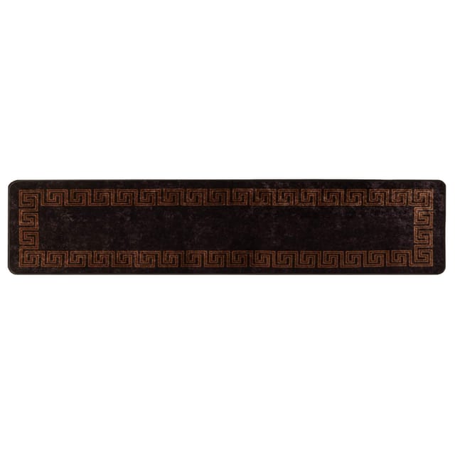 vidaXL Teppichläufer MARSA Schwarz 50 x 300 cm Polyester und PVC 42023282
