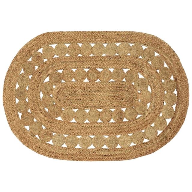 vidaXL Teppich Braun 100 x 152 cm Jute 42010810
