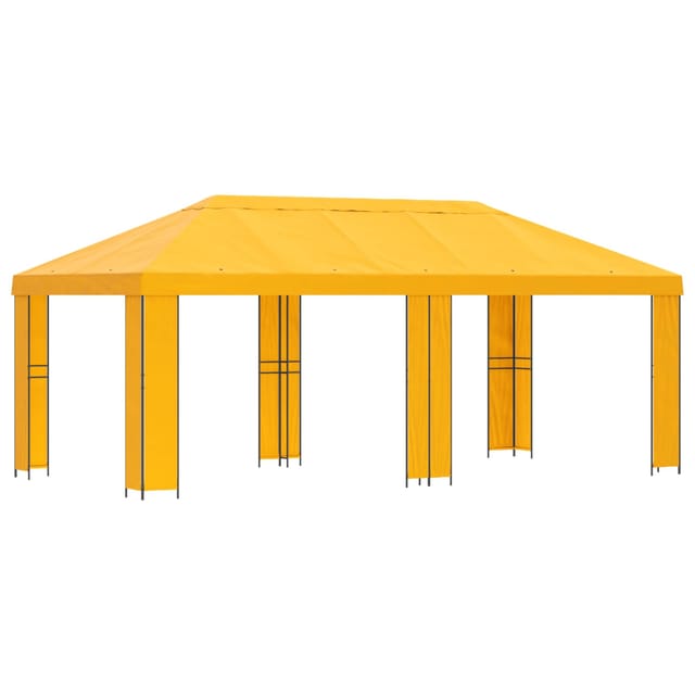 vidaXL Garten Pavillon 6 x 3 m Gelb Polyester und Stahl 190 3376014
