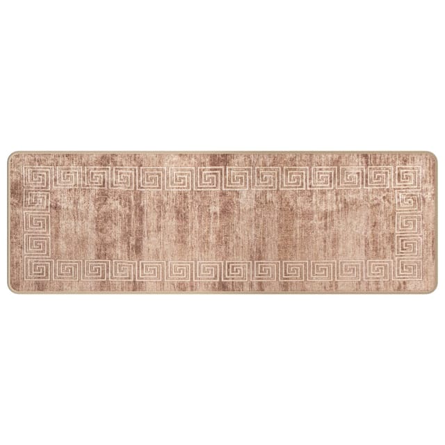 vidaXL Teppichläufer MARSA Weiß 50 x 150 cm Polyester und PVC 42023301