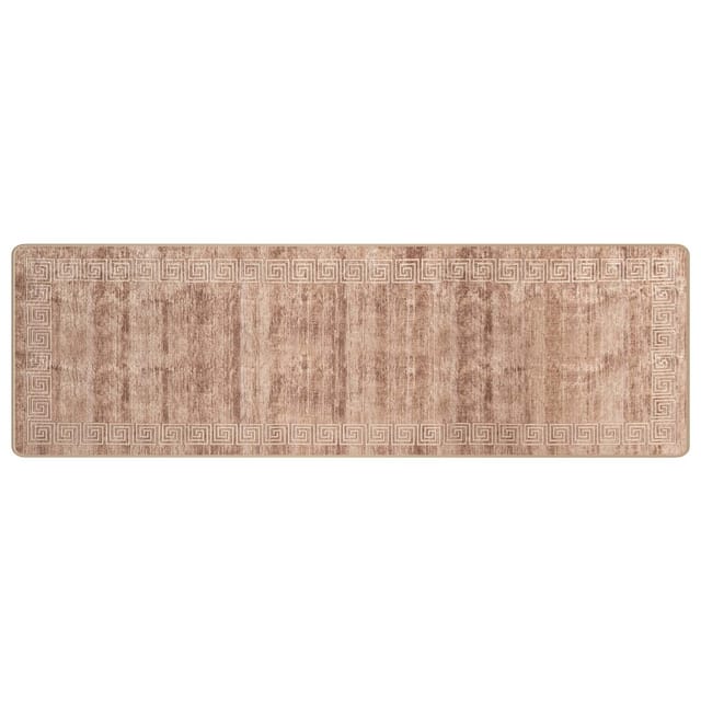 vidaXL Teppichläufer MARSA Weiß 80 x 450 cm Polyester und PVC 42023313