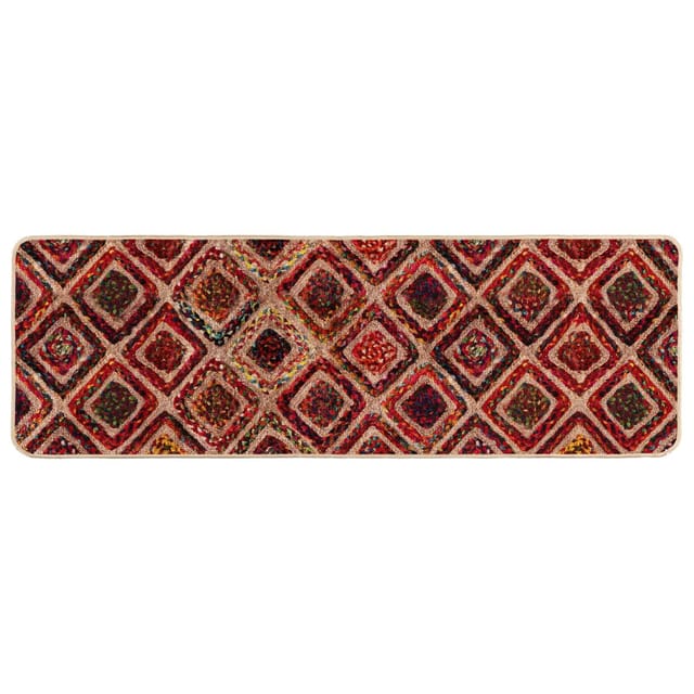vidaXL Teppichläufer MARSA Mehrfarbig 50 x 100 cm Polyester und PVC 42023256