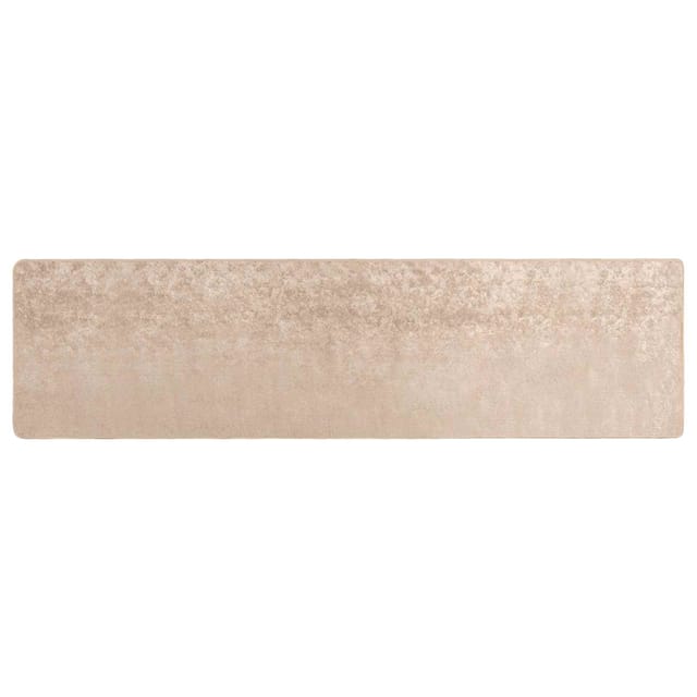 vidaXL Teppichläufer MARSA Beige 80 x 300 cm Polyester und PVC 42023085