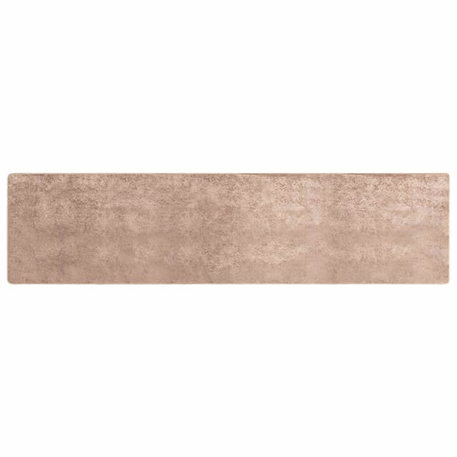 vidaXL Teppichläufer MARSA Sand 80 x 400 cm Polyester und PVC 42023116