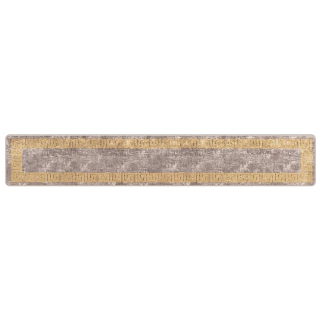 vidaXL Teppichläufer MARSA Grau 50 x 300 cm Polyester und PVC 42023348
