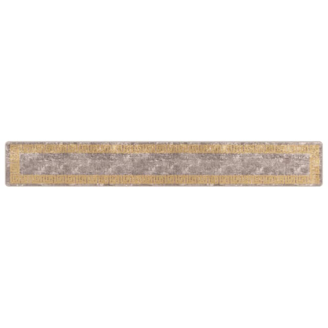 vidaXL Teppichläufer MARSA Grau 50 x 350 cm Polyester und PVC 42023349