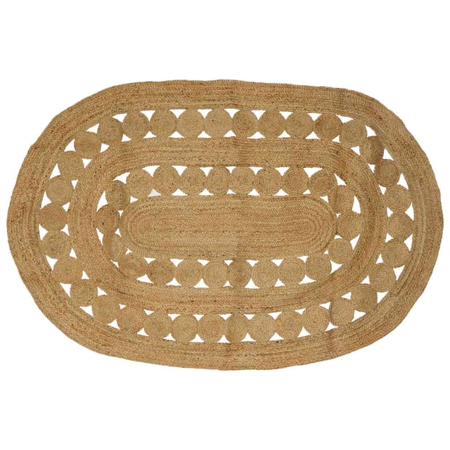 vidaXL Teppich Braun 152 x 245 cm Jute 42010812