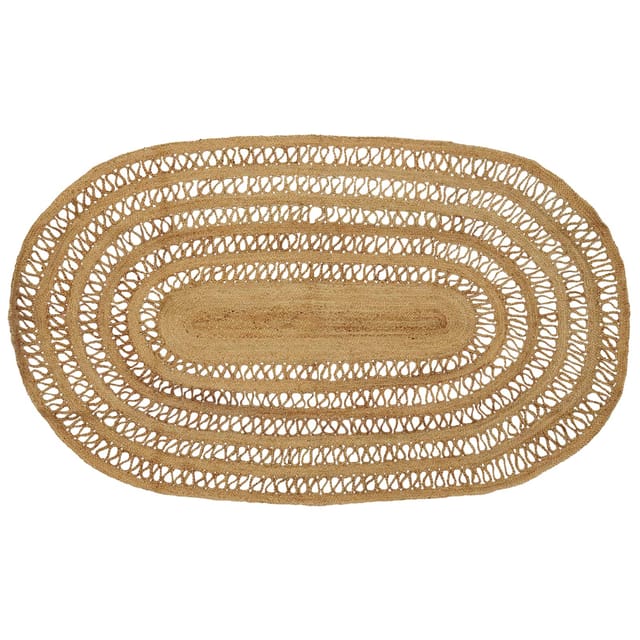 vidaXL Teppich Braun 152 x 245 cm Jute 42010816