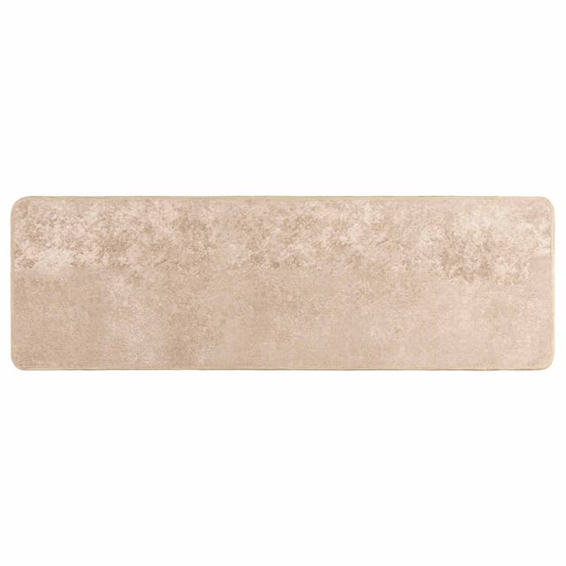 vidaXL Teppichläufer MARSA Beige 100 x 350 cm Polyester und PVC 42023094