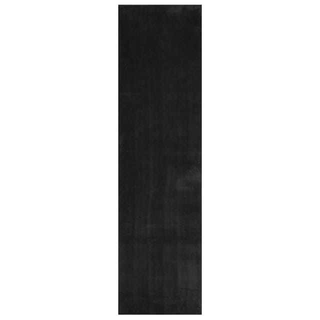 vidaXL Mittlerer Flor Weicher und Waschbarer Teppich HUARTE Schwarz 42022513