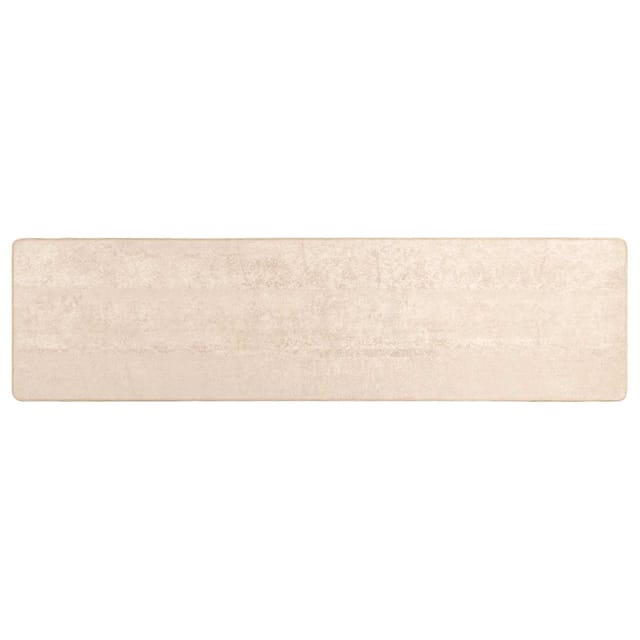 vidaXL Teppichläufer MARSA Creme 100 x 350 cm Polyester und PVC 42023065