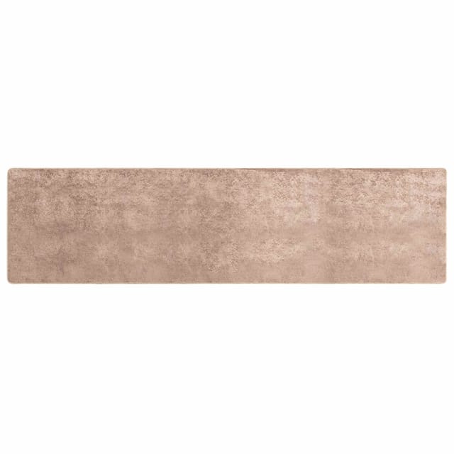 vidaXL Teppichläufer MARSA Sand 100 x 450 cm Polyester und PVC 42023125