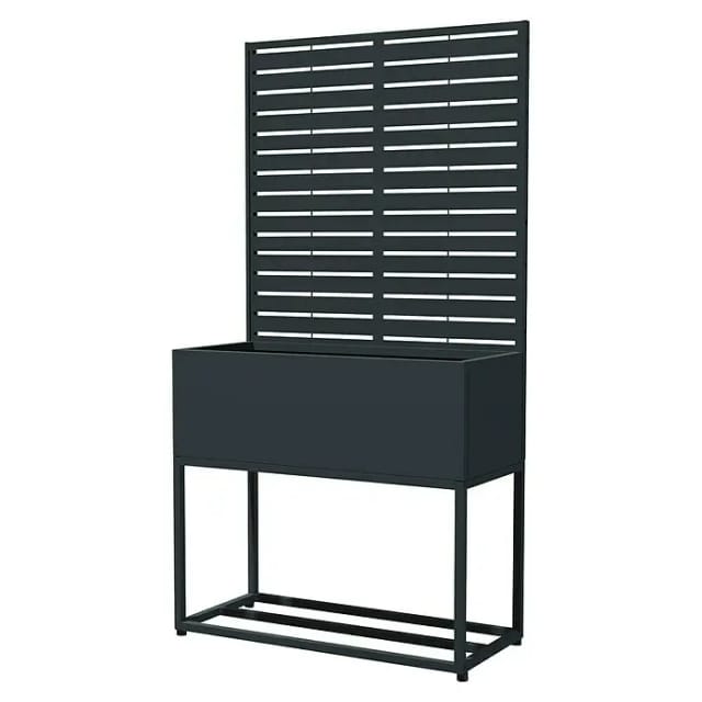 Westmann Pflanzkasten mit Rankgitter Dekora 4 Anthrazit 42,5x90x174cm