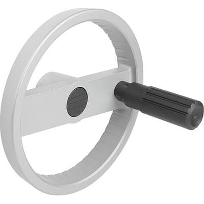 2-SPEICHENHANDRAD D1=125, FORM:C PASSBOHRUNG MIT NUT, D2=14, ALUMINIUM SILBER, STAHLTEILE: STAHL, (K1524.12514205)