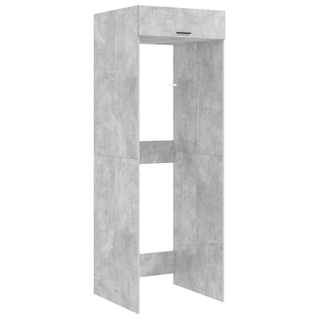 Waschmaschinen-schrank Beton 67,5 X 68 X 200 Cm Holzwerkstoff Vidaxl