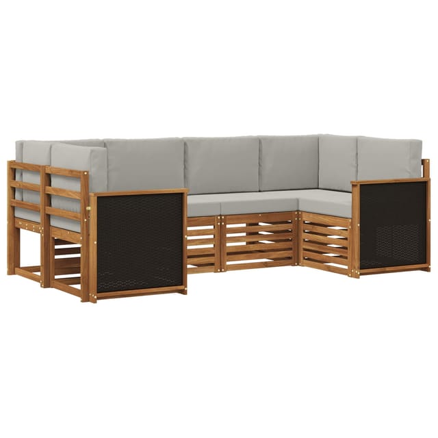 Ecksofa Set Mit Kissen 5 Pcs Vidaxl