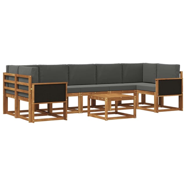 Outdoor-sofagarnitur Mit Kissen 6 Pcs Vidaxl
