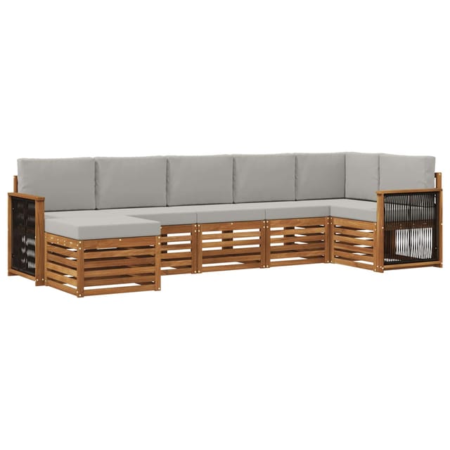 Ecksofa Set Mit Kissen 6 Pcs Vidaxl