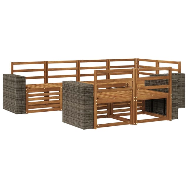 Ecksofa Set 7 Pcs Natur Vidaxl