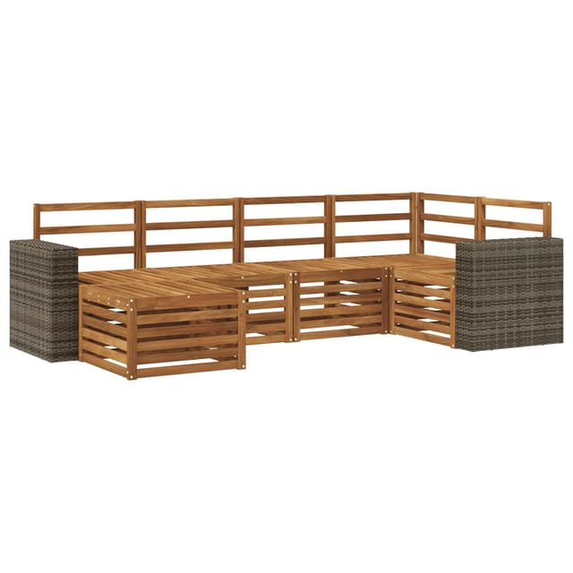 Ecksofa Set 6 Pcs Natur Vidaxl