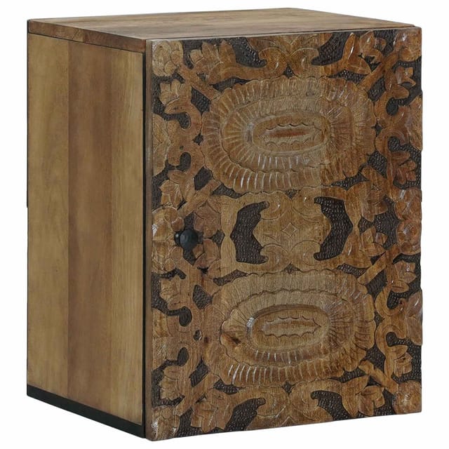 Badezimmer Hängeschrank Mit Speicher Braun 38 X 33,5 X 48 Cm Vidaxl