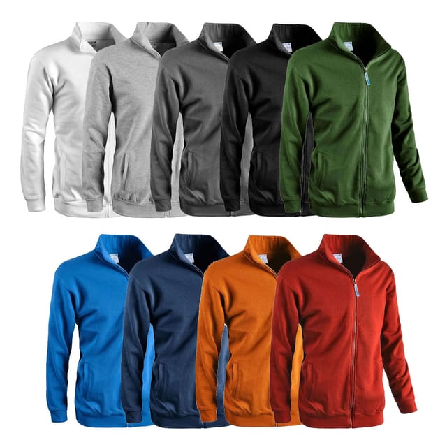 Sottozero Jump 50300 Arbeits-sweatshirt Mit Durchgehendem Reißverschluss - L - Grau