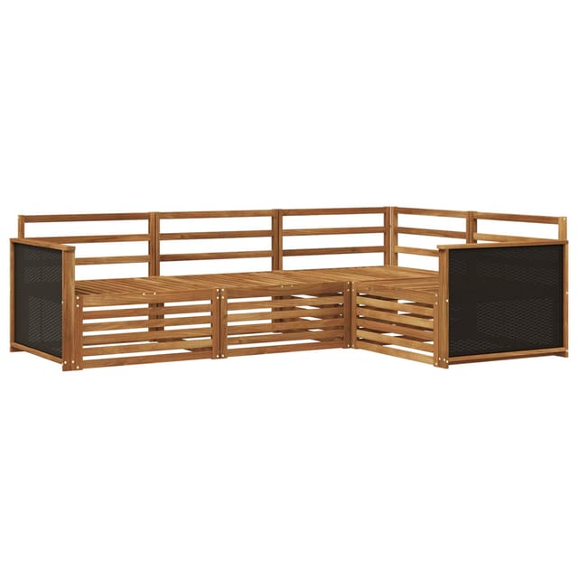 Outdoor-sofagarnitur 4 Pcs Natur 247,5 X 168,5 X 73 Cm Vidaxl