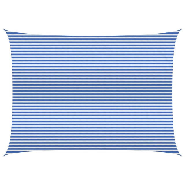 Sonnensegel Blau Und Weiß 5 X 8 M Hdpe Vidaxl