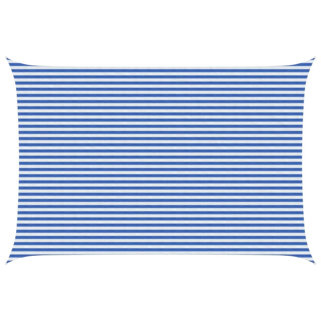 Sonnensegel Blau Und Weiß 4 X 7 M Hdpe Vidaxl
