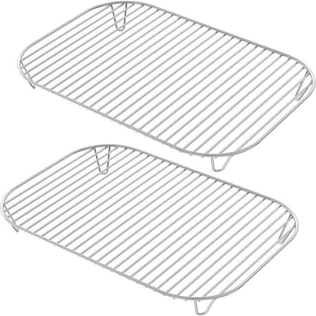 Grillrost Aus Edelstahl (2er Set) - Speziell Für Heißluftfritteusen Entwickelt.