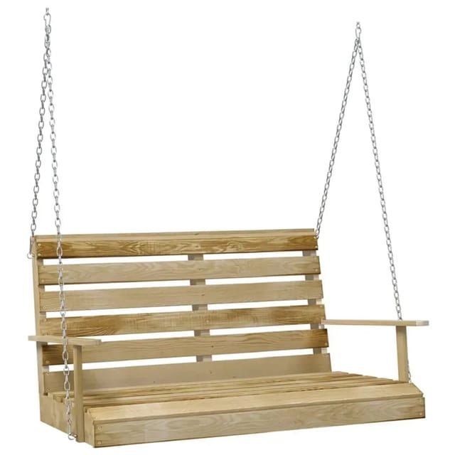 Schaukelbank 110 Cm Imprägniertes Kiefernholz Vidaxl