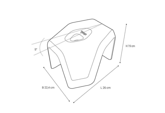 Stuul Design-toilettenhocker Für Erwachsene, Wc Hocker In Charcoal, Oq-gof1-faqp