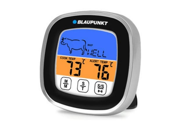 Blaupunkt - Ftm501 - Digitales Grillthermometer Mit 5 Kochstufen Und 8 Fleischsorten, Kochthermometer -20 Bis 300 ℃, Magnetständer