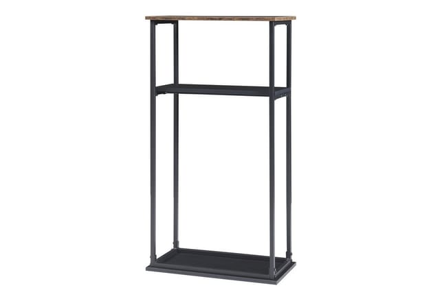 [en.casa] - Kaminholzregal Turku Mit Ablagen 60x30x112cm