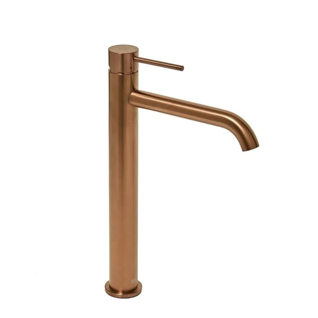 Swiss Aqua Technologies - Aurum Waschtischmischer, 30,8 Cm Hoch, Aus Edelstahl, Mit Hebel, Ohne Ablaufgarnitur, Roségold Gebürstet (satbaur285brg)