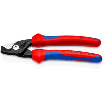 Knipex 95 12 160 Sb Stepcut® Kabelschere Mit Comfort-griffen Brüniert 160 Mm
