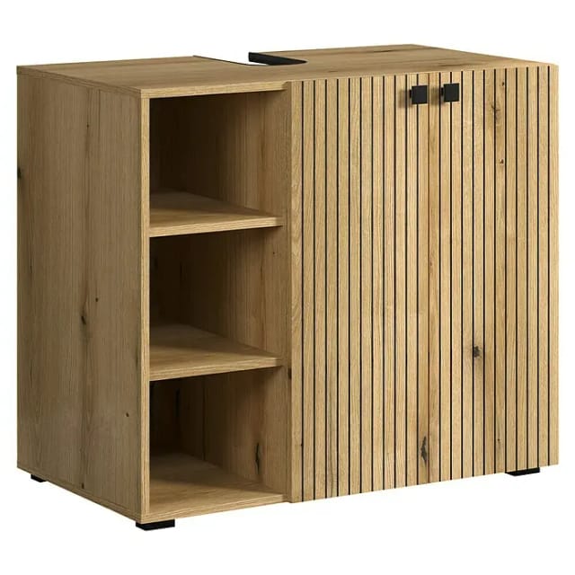 Purebliss Waschbeckenunterschrank Eiche Dekor.