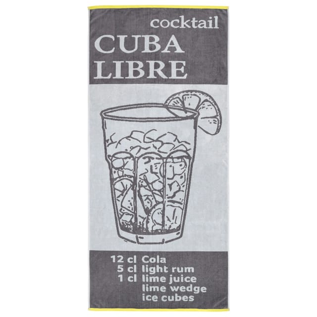 Dyckhoff Strandtuch Cuba Libre Grau 80 x 180 cm