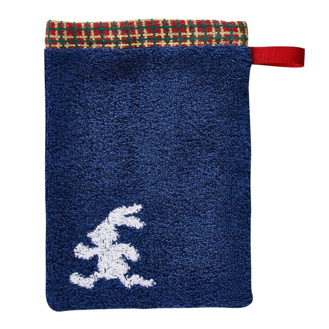 Dyckhoff Waschhandschuh Hase Felix Blau 16 x 21 cm