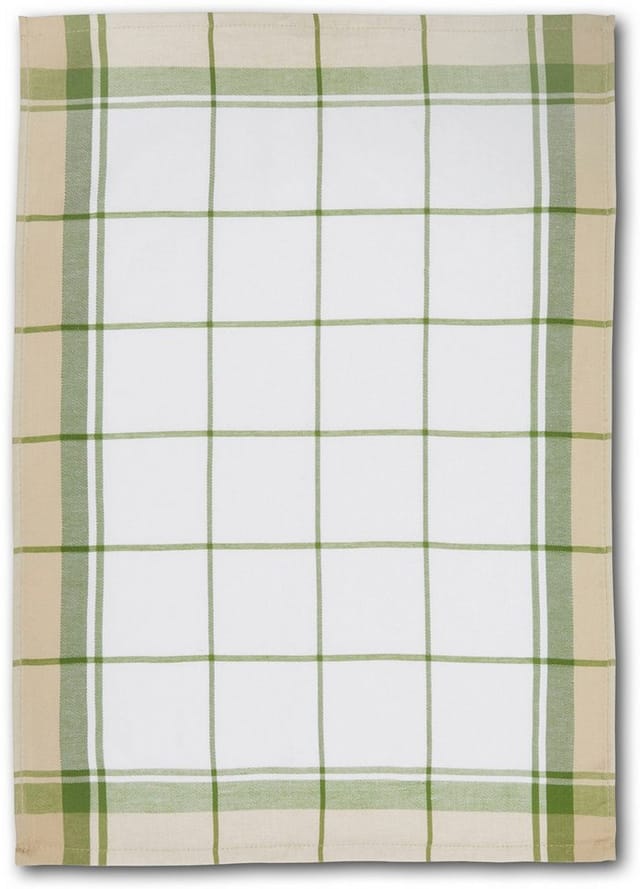 Dyckhoff Geschirrtuchset Karo Olive 50 x 70 cm 3-tlg.