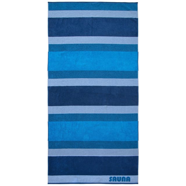 Dyckhoff Saunatuch Sauna Stripe Blau 100 x 200 cm
