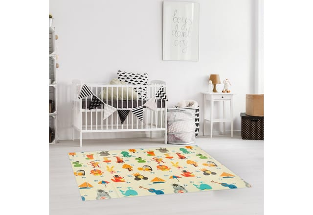 Relaxdays Spielmatte XPE-Schaumstoff Bunt Faltbar Wasserabweisend Abwischbar 200 cm x 150 cm 780 g