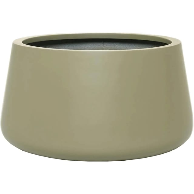 VIVANNO Blumentopf GORDO 38 cm x 38 cm x 21 cm Schlammgrün